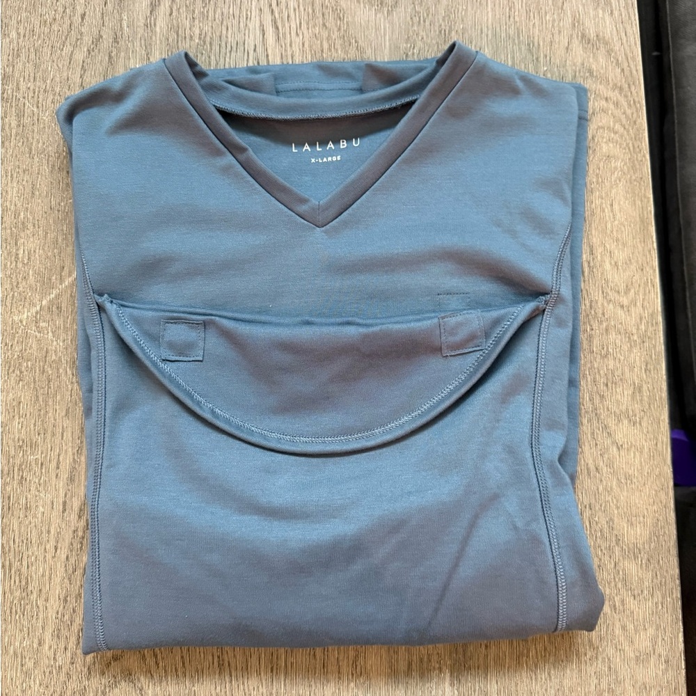 Lalabu Men's Blue Short Sleeve Tee